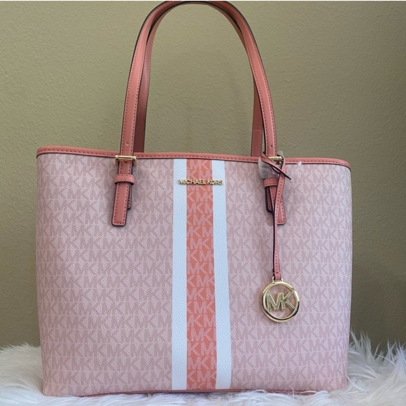 Michael Khors Jet Set Travel Medium Caryall Tote - Picture 3 of 7